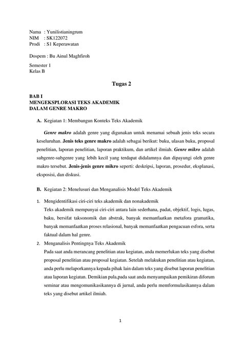 SOLUTION: Teks genre makro dan mikro - Studypool