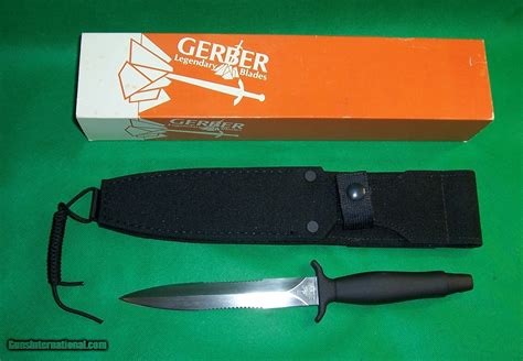 Gerber Mark Ii Double Serrated Knife With Sheath And Box New Old Stock