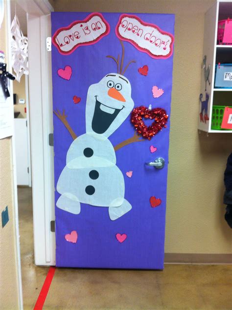 Our Class Love Is An Open Door Valentines Door Starring Olaf⛄️ ️