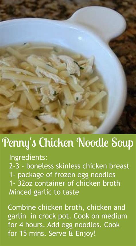 Pennys Chicken Noodle Soup Chicken Noodle Soup Ingredients Chicken
