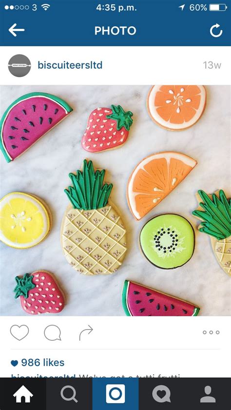 Pin By Nicole Pruett On Cookies And Biscuits Fruit Birthday Party