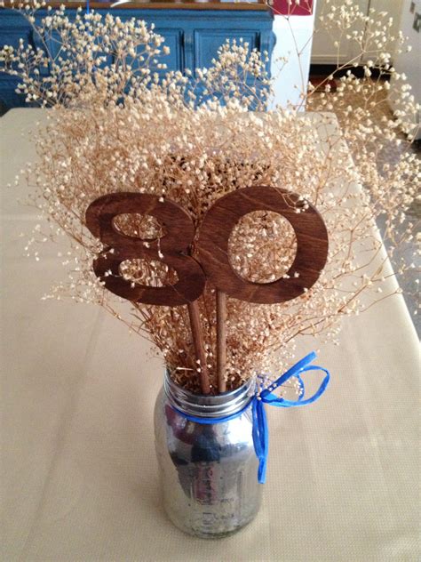 Pin By Mary Kimport On Crafts 80th Birthday Party Decorations 80th