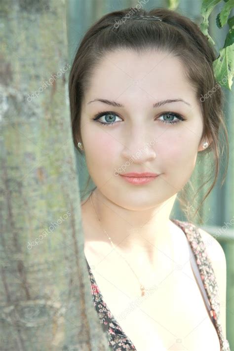 Macro Portrait Of Russian Beautiful Girl — Stock Photo © Nastia1983