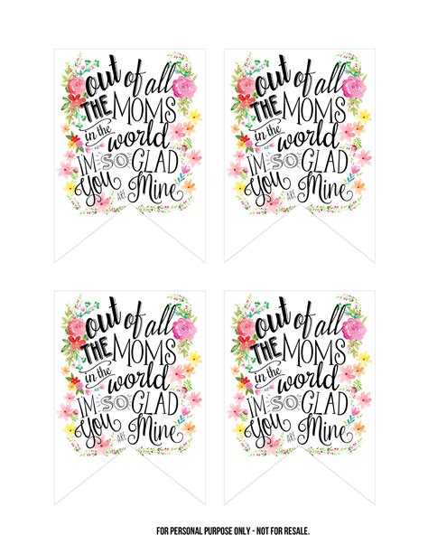 No gift is perfect for every mom, so it's important to have options. Creative Mother's Day Gifts- Tags and Wall Art Included ...