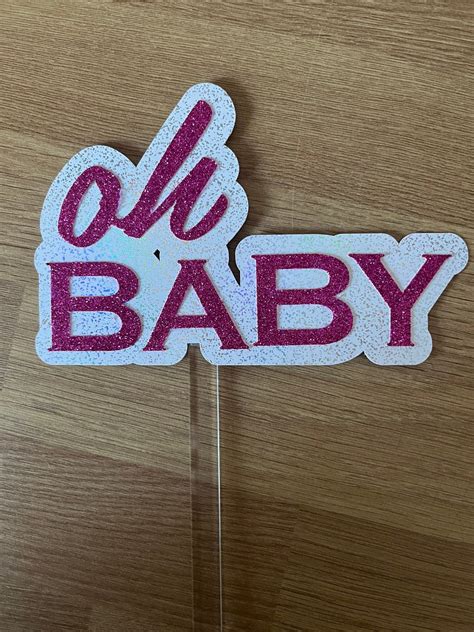 Oh Baby Cake Topper Etsy