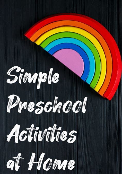 Simple Preschool Activities At Home A Free Series The Chirping Moms