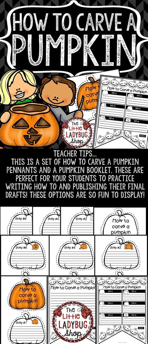 This Is A Set Of How To Carve A Pumpkin Pennants And A How To Carve A