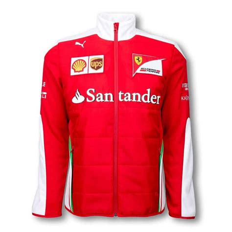 Jacket Soft Shell Scuderia Ferrari Softshell Formula One F1 Red White