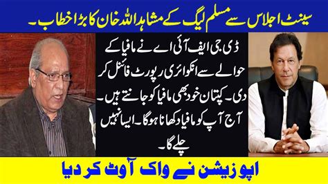 Pmln Mushid Ullah Khan Sensational Speech In Senate Com Down Hard On