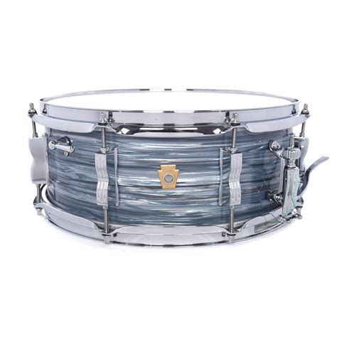 Ludwig 55x14 Legacy Mahogany Jazz Fest Snare Drum Vintage Blue Oyster
