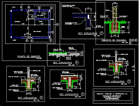 Foundations Details Dwg Detail For Autocad • Designs Cad