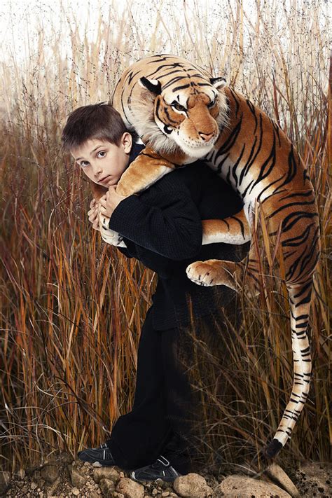 Boy With Tiger Photograph By Radka Linkova