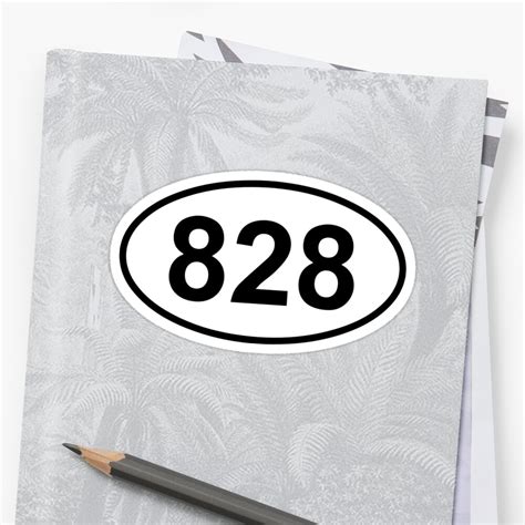 828 Area Code Stickers By Smalltownnc Redbubble