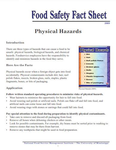 29 Physical Hazard Examples Pdf Docs Examples