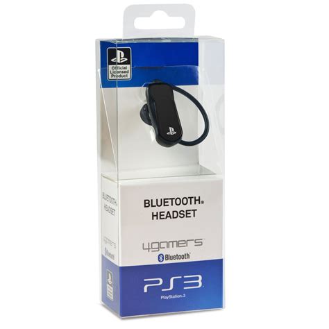 4gamers Ps3 Officially Licensed Bluetooth Headset Black Ln53074 Cp