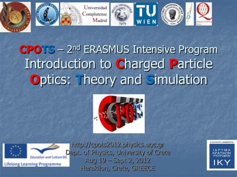 Cpots 2nd Erasmus Intensive Program Introduction To Charged