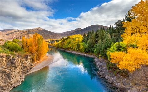 Landscape Wallpaper Hd Emerald River Queenstown New Zealand