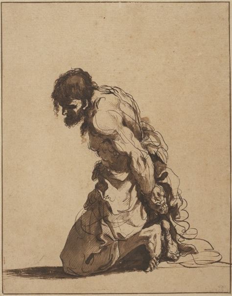 Prisoner Or Martyr Kneeling Man With Wrists Bound X1948 1817