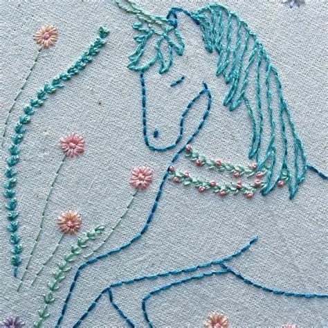 Unicorn Hand Embroidery Pattern Pdf Etsy Stickereimuster