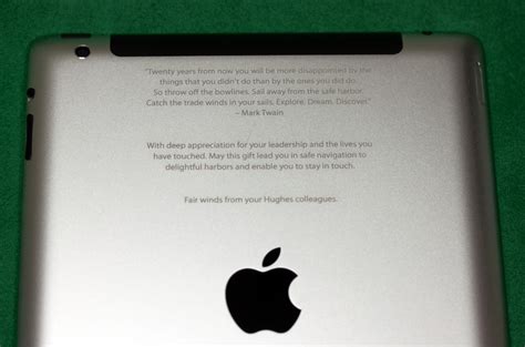 An ipad and ipod can be made into a romantic gift if you personalize it, by personalizing we mean, engraving it with funny and romantic messages. iPad Inscription - In A Flash Laser - iPad Laser Engraving ...