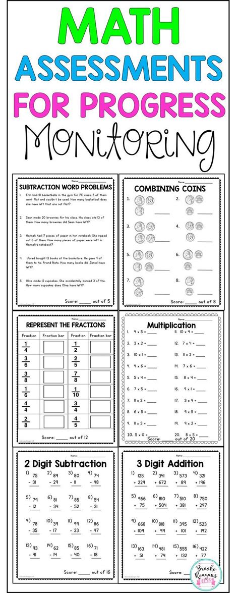 Progress Monitoring Math Assessments Perfect For Iep Goal Tracking