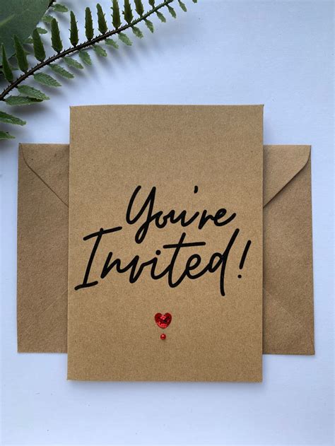 Youre Invited Cards Invitation Pack Of Invitations Etsy
