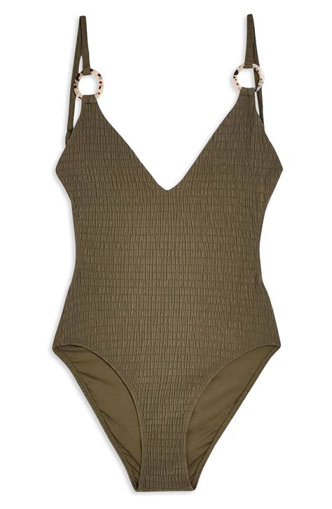 Topshop Plunge One Piece Swimsuit Available At Nordstrom Plunging