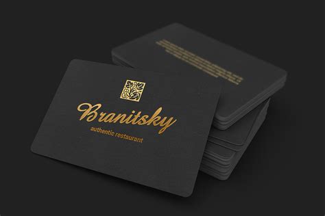 Maybe you would like to learn more about one of these? 85x55 Black Business Card With Rounded Corners Mockups (138019) | Products | Design Bundles