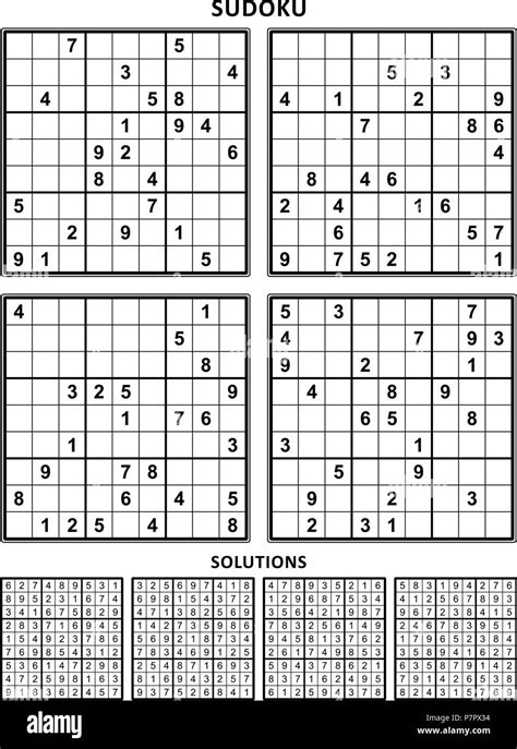 Printable Sudoku Sudoku Puzzles Royalty Free Vector Image Vectorstock