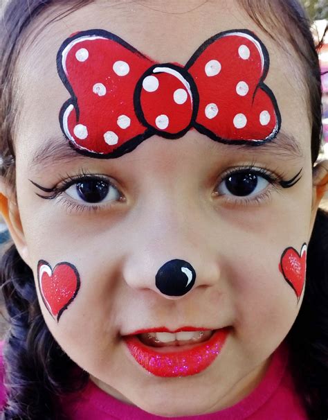 Sarah Cruz Pintura Facial Minnie Minnie Face Painting Face