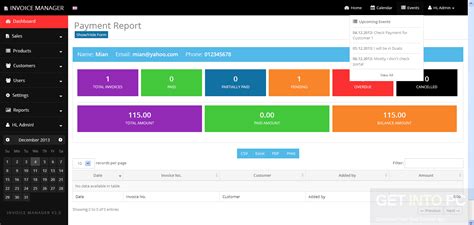 Invoie usually in the form of bills relating to the transaction between the seller and the buyer. Invoice Manager Free Download