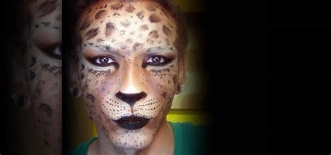 cheetah costume makeup