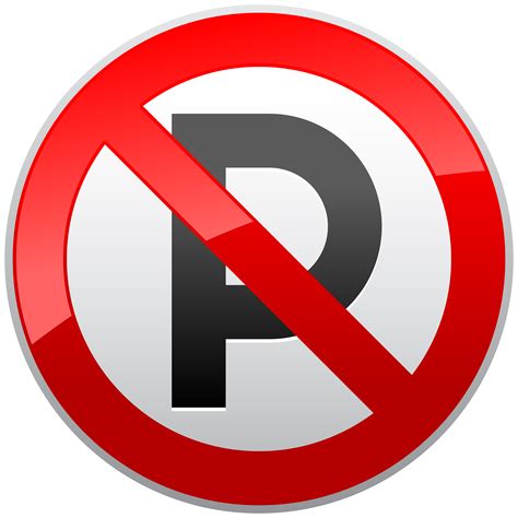 Download No Parking Sign Png Png And  Base