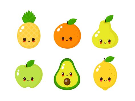 Cute Food Drawings Cartoon Drawings Easy Drawings Cartoon Faces Fruit Cartoon Cute Cartoon