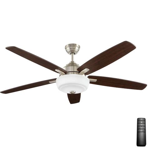 Having a ceiling fan in your space comes with a lot of benefits including but not limited to Sudler Ridge 60 in. LED Indoor Brushed Nickel Ceiling Fan ...
