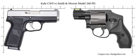 Kahr Cw Vs Smith Wesson Model Pd Size Comparison Handgun Hero