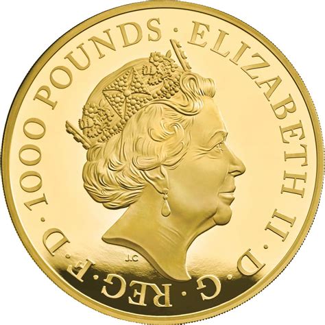 1000 Pounds Elizabeth Ii Una And The Lion Gold Proof United