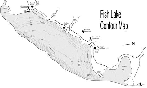 Torch Lake Fishing Map
