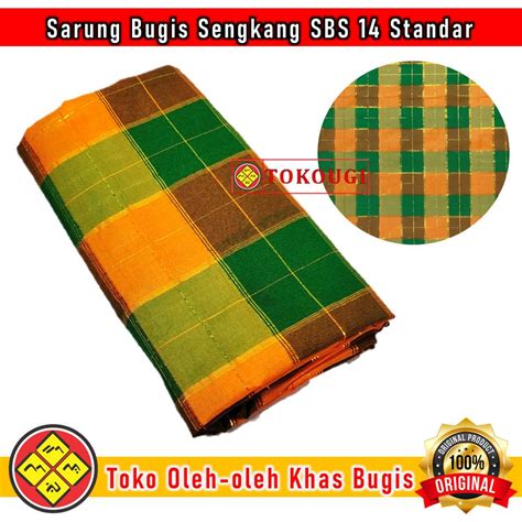 Typical Plaid Sarong Typical Bugis Type Sbs 14 Standards Shopee Malaysia