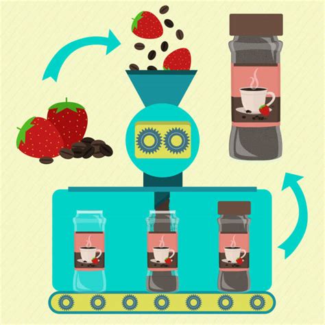 Food Manufacturing Powder Illustrations Royalty Free Vector Graphics
