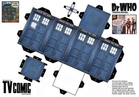 Dr Who Tardis Cut Out Make It Your Own Self Pinterest