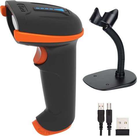 Tera 2d Qr Wireless Barcode Scanner With Stand Versatile 2 In 1 24g