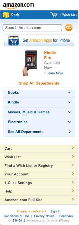 What Amazon Can Teach Us About Mobile Website Design