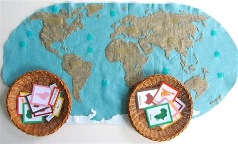 Diy Felt World Map With Continents Animals And Landmarks Tutorial