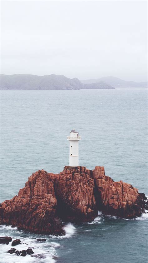 Island Lighthouse 720x1280 Wallpaper Aesthetic
