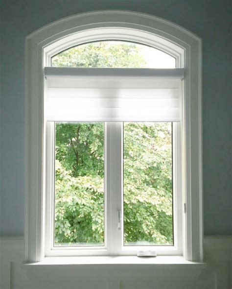 Arched Window With Mouldingwindow Shades Hunter Douglas Windows