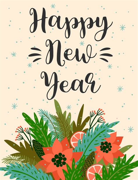 christmas and happy new year illustration trendy retro style 295766 vector art at vecteezy