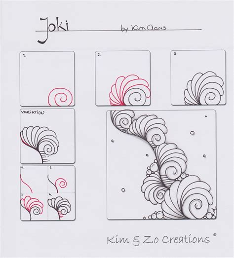Check spelling or type a new query. Joki by Kim Aarts/Kim & Zo Creations | Zentangle patterns, Tangle patterns, Zentangle designs