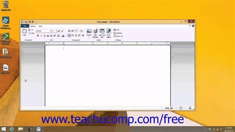 Windows 81 Tutorial Starting Wordpad And Creating A New Document