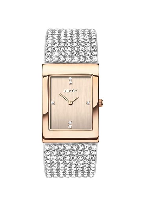 Seksy Watches Womens Analogue Classic Quartz Watch With Brass Strap 2376 37 Uk Watches